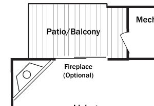 a floor plan of a house with bedrooms and a living room